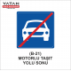 B-21 MOTORLU TAŞIT YOLU SONU