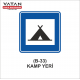 B-33 KAMP YERİ LEVHASI