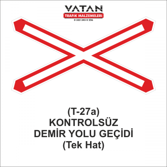 T-27a KONTROLSÜZ DEMİRYOLU GEÇİDİ (Tek Hat)
