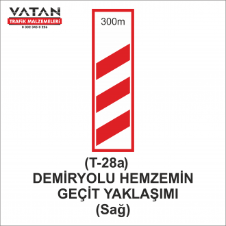 T-28a DEMİRYOLU GEÇİDİ YAKLAŞIM LEVHALARI (Sağ)