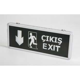 Acil Çıkış Levhası Ledli Aşağı