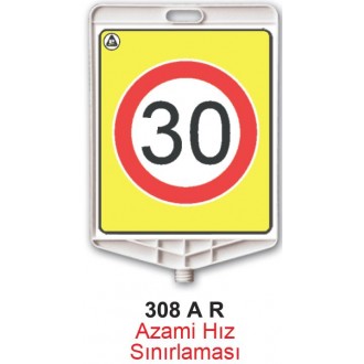 Diktörgen Uyarı Levhası  308 AR