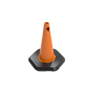 50 cm Ağırlıklı PPC+PVC Trafik Konisi (Reflektifsiz)