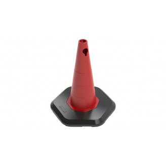 50 cm Ağırlıklı PVC Trafik Konisi (Reflektifsiz)