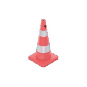 73 cm PVC Trafik Konisi (Çift reflektifli) - Dörtgen