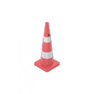 93 cm PVC Trafik Konisi (Çift reflektifli) - - Dörtgen