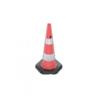 93 cm Ağırlıklı PVC Trafik Konisi (Çift reflektifli)